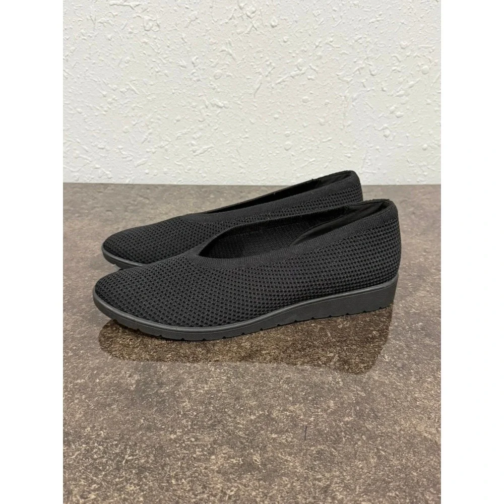 Eileen Fisher Heaven‎ Stretch Knit Wedge Ballet Flat Shoes Women's Size 10